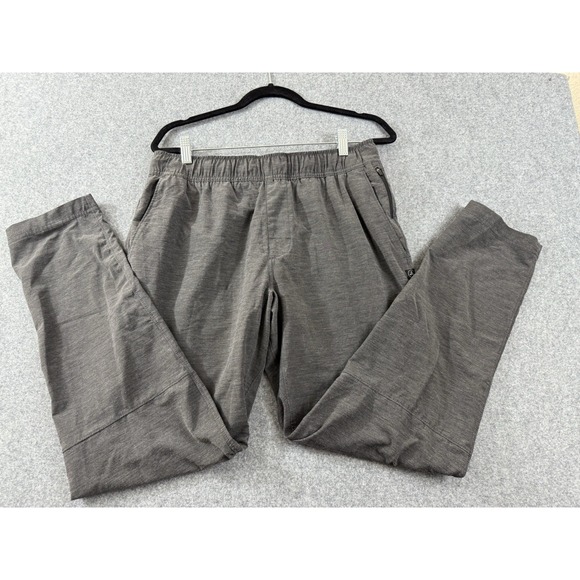 prAna Slope Tapered Athletic Pants Organic Cotton Blend Gray  Men's M - Picture 1 of 8
